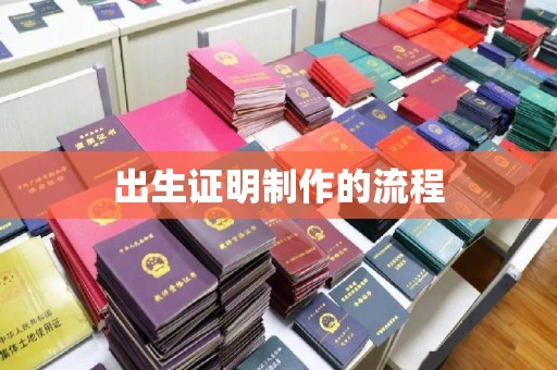 道真出生证明制作的流程